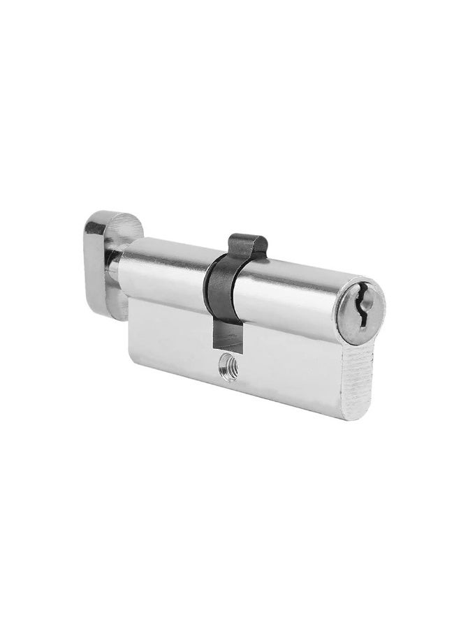 Anti-Pick Door Lock Aluminum Door Lock Cylinder Anti-Snap Anti-Bump Anti-Drill Door Locks Home Security Device 3 Keys Indoor Bedroom Hardware Tools (Color : Silver) - Image 5